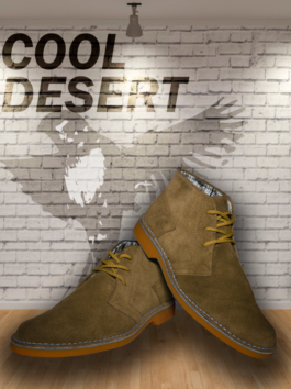 Botas Cool Desert en Cuero Gamuzado