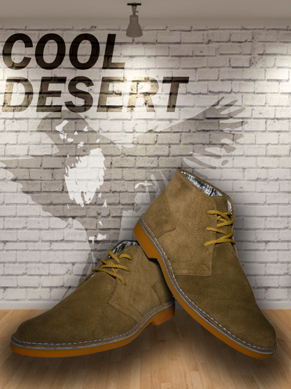 Cool Desert en Cuero Gamuzado - Fire Sparrow y Zapatos hechos en Colombia