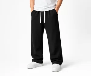 Pantalón Sudadera de Algodón Bota Recta para Hombre