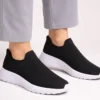 Zapatillas sin cordon negro Zapatillas sin cordón