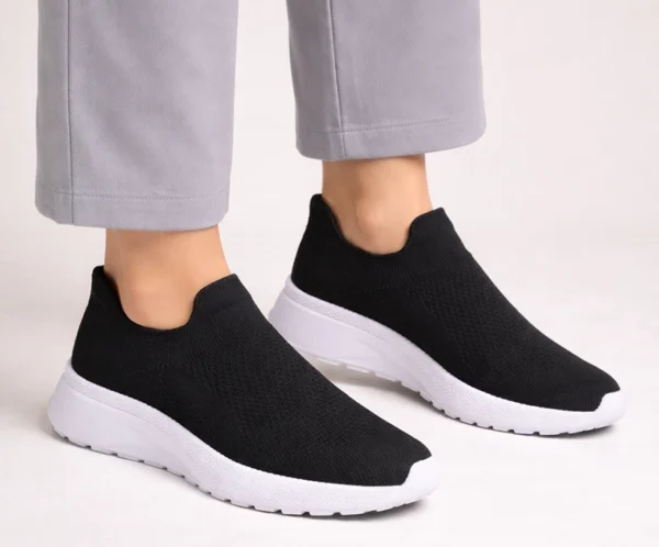 Zapatillas sin cordon negro Zapatillas sin cordón