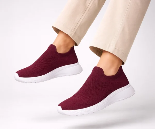 Zapatillas sin cordon vino Zapatillas sin cordón